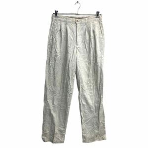 DOCKERS チノパン W34 ドッカーズ タックパンツ W34 ホワイトベージュ メキシコ製 古着卸 アメリカ仕入 2307-880