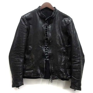 イサムカタヤマバックラッシュ ISAMU KATAYAMA BACKLASH EL DIABLO シングル ライダース ジャケット レザー 製品染め 1254-01 ブラック M