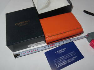 レターパック可 C COMPANY LIMITED 二つ折り財布 」元箱あり 小銭入れ 札入れ Cカンパニー レザー ウォレット 革財布