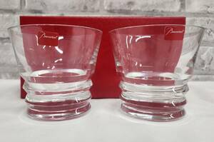 【未使用品】【Baccarat バカラ】クリスタルガラス　バカラ ペアロックグラス