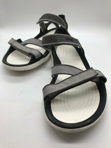 ■【YS-1】 クロックス crocs スウィフト ウォーター ウエビング サンダル ■ 25cm W7 白系 × 黒系 【同梱可能商品】K■