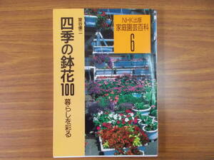 NHK出版 家庭園芸百科 6 四季の鉢花100 暮しを彩る 著者：室谷優二 発行：日本放送出版協会 1997.2.10.第4刷 少々汚れ変色あり　中古品