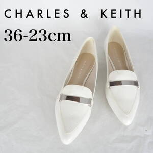 MK6871*CHARLES&KEITH*チャールズアンドキース*レディースフラットシューズ*36-23cm*白