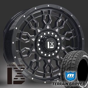 LEXXEL PreDator 18インチ 150系プラド TZ-G ハイラックス ブラックラリー タイヤホイールセット MONSTA TERRAINGRIPPER 265/60R18