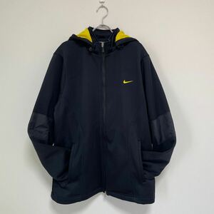  NIKE GOLF ナイキ ゴルフ フルジップ ジャケット内側フリース ブラック/イエロー メンズ サイズXXL