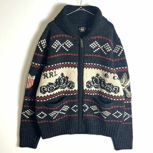 【美品】RRL MOTORCYCLE SHAWLCOLOUR CARDIGAN