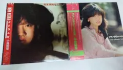 中森明菜　LPレコード2枚セット　ピンナップ付き　アイドル　レコード　昭和