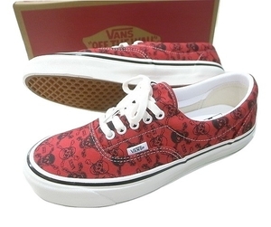 JB即決 VANS バンズ ANAHEIM FACTORY PACK ERA 95 DX エラ SKULL OG RED/BLACK オリジナルスカル 赤x黒 26.5cm US8.5 USA 80 90 ヴァンズ