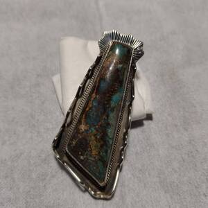 Emma bighand ビスビー ターコイズ インディアンジュエリー NAVAJO シルバー 925 sterling silver Bisbee Turquois native jewelry