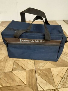 バッグ】新古品！Greenwich Polo Club 青2wayショルダーバッグ ポロ バッグ オシャレ ポロクラブ 手さげ 手荷物 お出かけ ビンテージ 現状