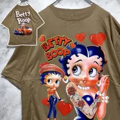 APQY アニメ Tシャツ 茶色 ベティ ブープ Betty Boop キャラ