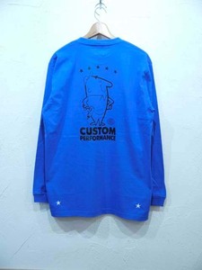 M&M PRINT L/S T-SHIRT（21-MT-031)/R.BLUE/XLsize/新品・未使用品/40%OFF