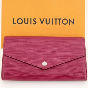 LOUIS VUITTON ルイヴィトン ポルトフォイユ・サラ 長財布（小銭入れあり） エピ・レザー フューシャ M60580