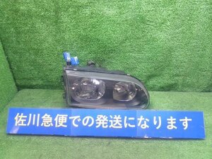 三菱 デリカスペースギア PD6W 右 ヘッドライト ヘッドランプ ライト コイト 110-87245 バルブ欠品 現状販売 中古