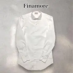 美品 FINAMORE ETTORE JAMES ワイドカラー シャツ 15