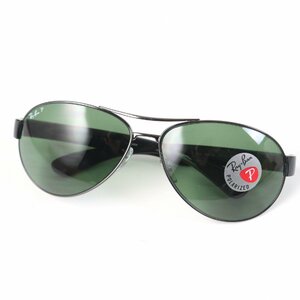 未使用品☆Ray-Ban レイバン RB3509 004/9A POLARIZED ポラライズド サングラス ブラック 66□15 イタリア製 メンズ