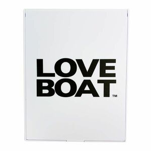 LOVE BOAT ロゴミラーWHITE×BLACK ラブボート ラブボ 鏡 メイク