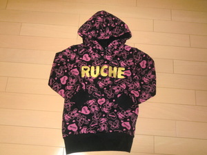 RUCHE◆パーカートレーナー◆ピンクロゴ◆120