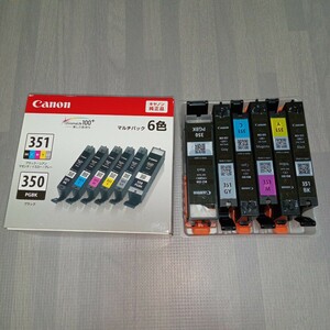 Canon キャノン BCI-351、350 6色セット 空容器