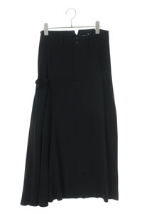 ワイズ 24AW YO-S04-202 HARD TWISTED GABARDINE RIGHT SIDE FLARE SKIRT サイズ:1 ハードツイストサイドフレアスカート 中古 BS99