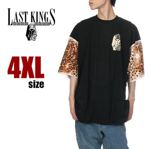 【新品】LAST KINGS Tシャツ 4XL メンズ 黒 ラストキングス TYGA USAモデル 大きいサイズ ビッグサイズ ヒップホップ ダンス