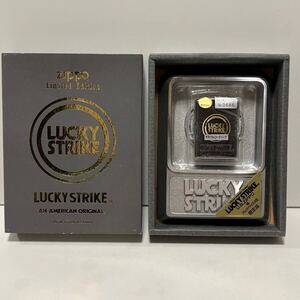 【超希少】Zippo ジッポー LUCKY STRIKE ラッキーストライク limited edition リミテッドエディション　チタンコーティング　限定品