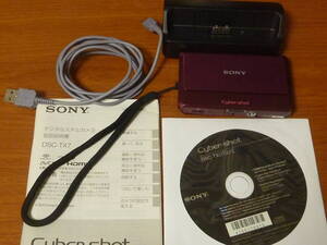 DSC-TX7 SONY Ciber-Shot デジタルカメラ 本体 説明書 出力スタンド CD-ROM