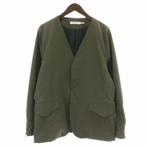 ノンネイティブ トルーパー 3B ジャケット TROOPER 3B JACKET POLY TWILL PliantexR? ブルゾン ノーカラー シングル 1 M カーキ