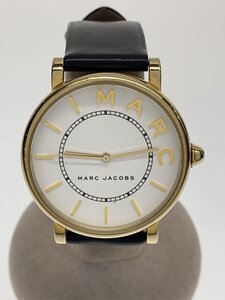 MARC JACOBS◆クォーツ腕時計/アナログ/レザー/WHT/BLK/mj1532