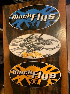 BLACKFLYSブラックフライ ステッカー 正規品 USA サングラス USDM 3枚セット 輸入 送料110円 90年代 西海岸 希少 sticker ③