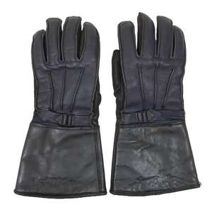 LANGLITZ LEATHERS ラングリッツレザーズ x CHURCHILL GLOVE レザー グローブ 革手袋 ブラック系 S【中古】