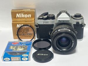 Nikon ニコン FE2 レンズ AF NIKKOR 35-70mm 1:3.3-4.5 一眼レフ フィルムカメラ / フード HK-11 スクリーン フィルター等 付属品 セット