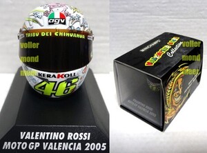 PMA 1/8 Valencia 2005 AGV ヘルメット/MINICHAMPS ミニチャンプス ポールズモデルアート MotoGP バレンティーノ ロッシ モトGP バレンシア