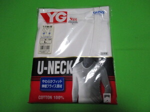 新品　未開封品　グンゼ　YG　Lサイズ　七分袖　U首　U-NECK　GUNZE　白　アンダーウェア　インナーウェア　フィットタイプ　当時物