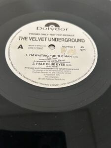 激レア！VELVET UNDERGROUND UKオリジナルpromo盤　4曲入りレコード　ヴェルヴェット.アンダーグラウンド　ルーリード