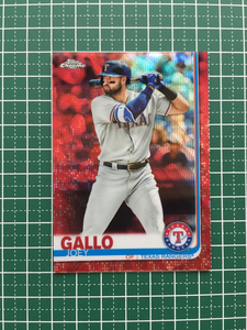 ★TOPPS MLB 2019 TOPPS CHROME #38 JOEY GALLO［TEXAS RANGERS］5枚限定 パラレル版 1stナンバー 19★