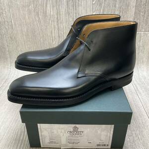 【アウトレット】CROCKETT&JONES◆TETBURY◆ブラック◆サイズ6.5(24.5cm) 紳士革靴 チャッカブーツ 英国製クロケット黒ビジネスシューズ②