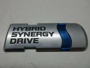 ○トヨタ　ハイブリッドシナジードライブ　HYBRID SYNERGY DRIVE　エンブレム　39ｍｍ×102ｍｍ