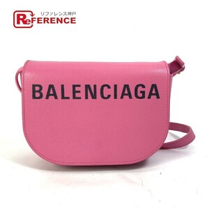 美品 BALENCIAGA バレンシアガ 550639 ヴィル ディ ポシェット 斜め掛け カバン ショルダーバッグ ピンク レディース【中古】