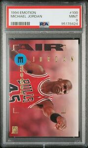 【PSA9】1994 skybox EMOTION / Michael Jordan / #100 / psaスリーブ付き