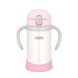 サーモス(THERMOS) まほうびんのベビーストローマグ FJL-350 ピンクホワイト (PKW) 350ml