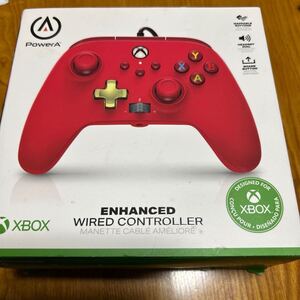 XBOX コントローラー 周辺機器 PowerA Enhanced Wired Controller Microsoft 有線拡張コントローラー　未チェック　レッド　赤