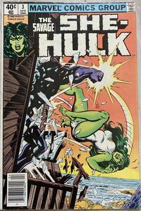 アメコミ She hulk #3 ハルク marvel スパイダーマン マーベル 1979年 spiderman X-men エックスメン リーフ ヴィンテージ レア品 venom