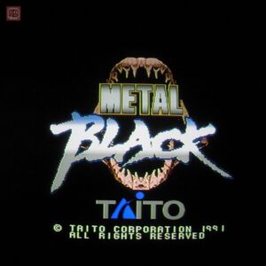 1円〜 ※ROMのみ タイトー/TAITO メタルブラック METAL BLACK F2 イン取帯純正 動作確認済【20