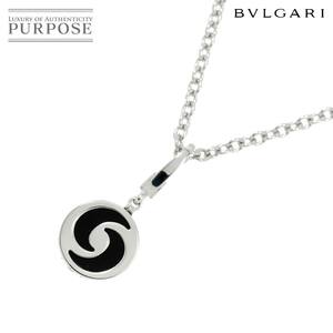 ブルガリ BVLGARI オプティカル オニキス ネックレス 46cm K18 WG ホワイトゴールド 750 Necklace 90216913