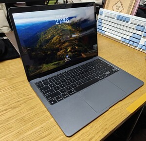 【1円から】 初期化済み MACBOOK AIR M1 8GB/512GB US Keyboard バッテリー91% 美品