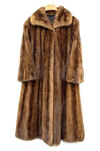 T12/097 Speiser Furs ミンクコート ロングコート 毛皮 カナダ ブラウン