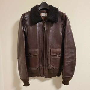 【美品】Gangsterville G-1 COW HIDE GSV-15-AW-03 S ブラウン ギャングスタービル レザーフライトジャケット GLAD HAND グラッドハンド