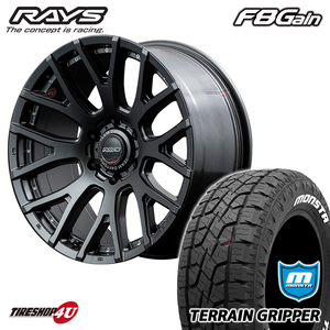 4本セット RAYS DAYTONA F8 Gain 20x9.0J 6/139.7 +18 9J AOL ガンメタ MONSTA TERRAIN GRIPPER A/T 275/55R20 FJクルーザー