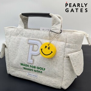 ★新品正規品 PEARLYGATES/パーリーゲイツ Pロゴワッペンカートバッグ UNSEX 手の込んだ刺繍のPEARLYGATESのロゴ